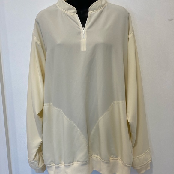 Zero Restriction Golf Outerwear Tops - Zero Restriction Yellow Ladies Pullover XL